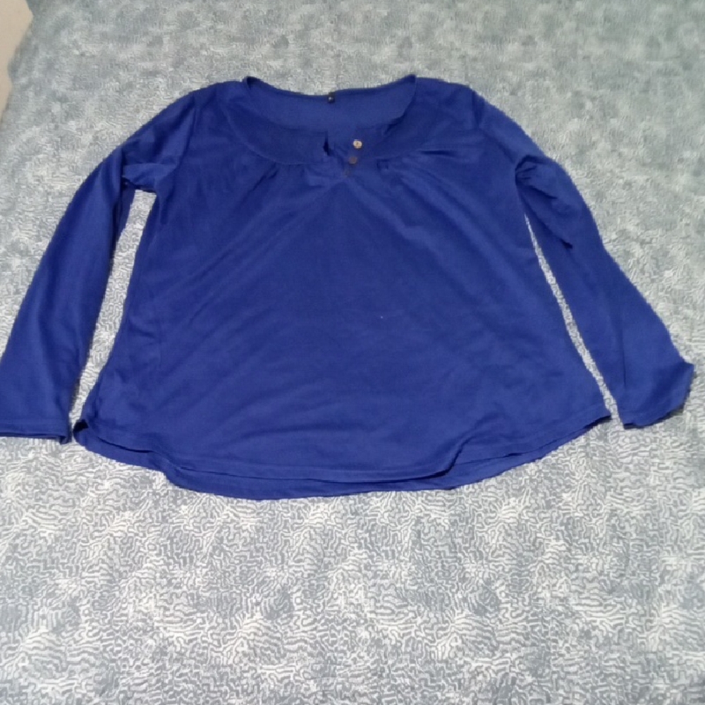 Elegant Blue Women's Top
